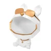 Vide poche chien lunettes blanc