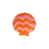 Vide poche coquillage en céramique orange d11cm